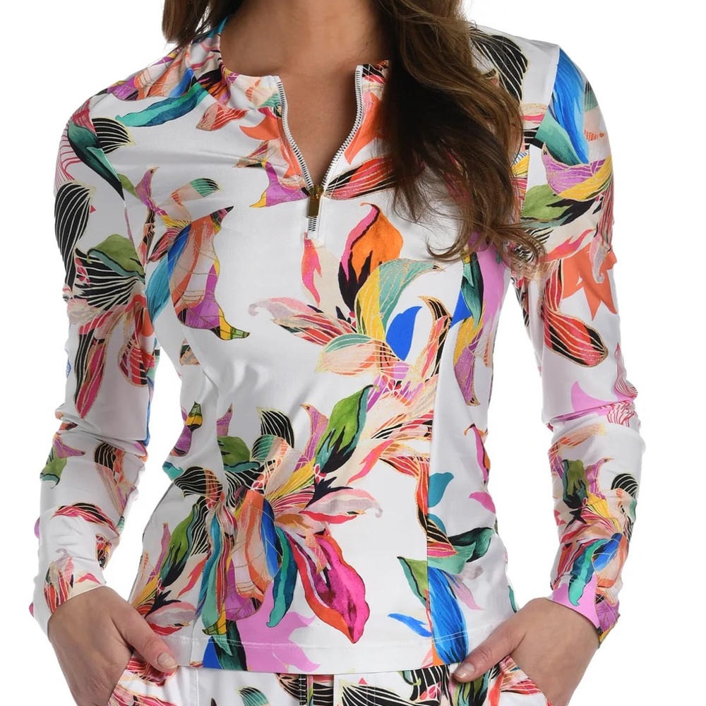 🪸La Blanca Paradise City Half Zip Rash Guard